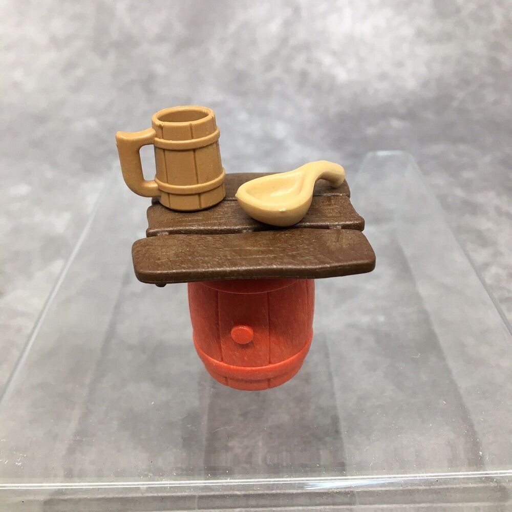 Playmobil Barrel Table w/Mug-Pirate/Castle Theme